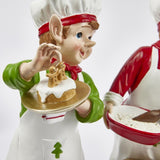 edg enzo de gasperi edg enzo de gasperi decoro elfo cuoco di natale ass h 30 cm green red 1 pz ean 8059824389497