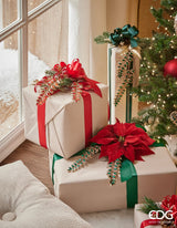 edg enzo de gasperi edg enzo de gasperi decoro natale felce diamonds pick h 25 cm 23 gemme rosso ean 8059824301901