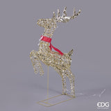 edg enzo de gasperi edg enzo de gasperi decoro natale renna con fiocco 960 microled h 119 cm l 63 cm l 22 cm ip44 gold ean 8059824546968