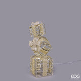edg enzo de gasperi edg enzo de gasperi decoro natalepacco regalo stripes 350 microled h 76 cm l 25 cm l 25 cm ip44 gold ean 8059824546142