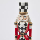 edg enzo de gasperi edg enzo de gasperi decoro soldatino scacchi di natale h 33 cm white red ean 8059824389084