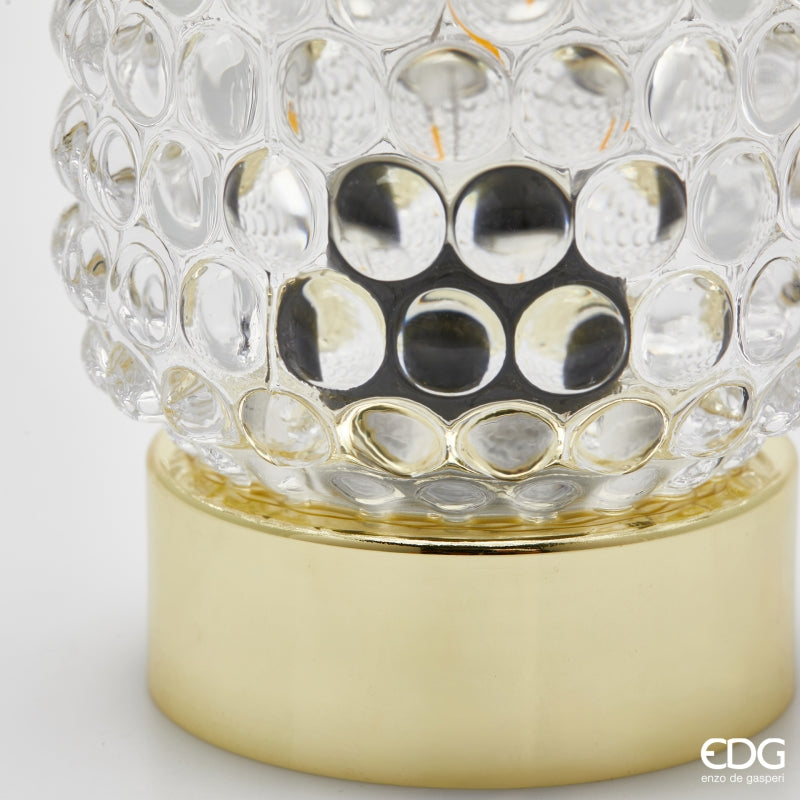 edg enzo de gasperi edg enzo de gasperi lampada da tavolo bubbles rotondo led h 11 cm d 85 cm ip20 scatola regalo natural ean 8059824611079
