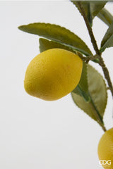 edg enzo de gasperi edg enzo de gasperi limone con vaso e foglie x6 pianta artificiale h 60 cm verde giallo ean 8059824634832