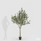 edg enzo de gasperi edg enzo de gasperi olivo con vaso h 208 cm pianta artificiale anti uv verde ean 8059824607591