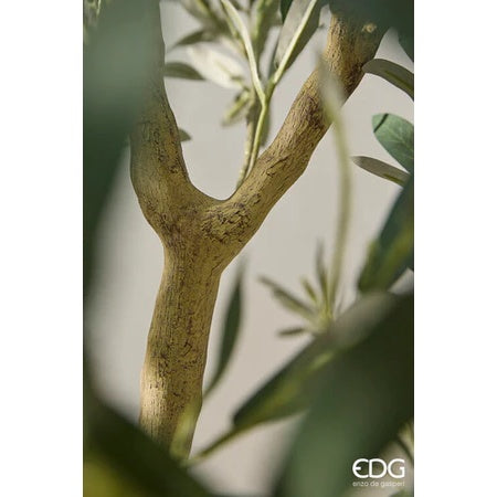 edg enzo de gasperi edg enzo de gasperi olivo vogue con vaso pianta artificiale h 240 cm verde ean 8059824607478