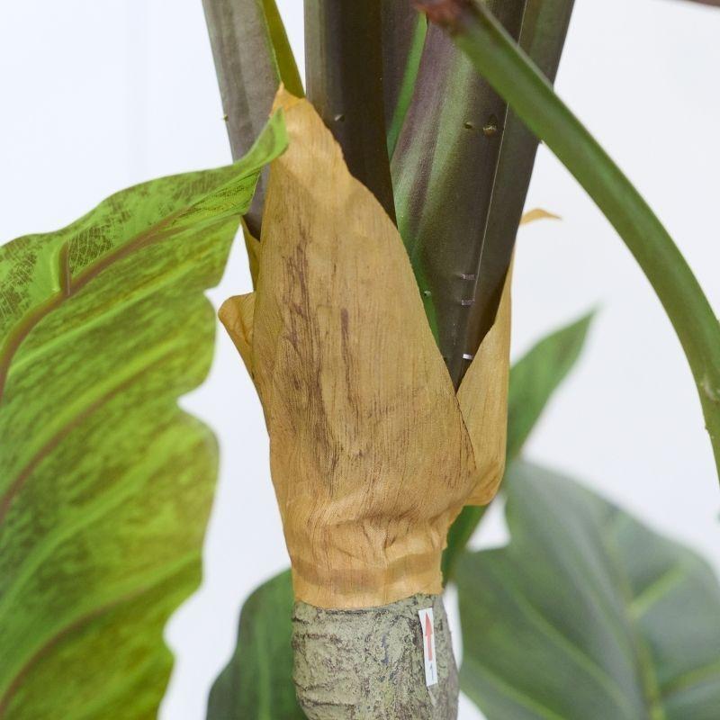edg enzo de gasperi edg enzo de gasperi pianta artificiale alocasia vogue con vaso h 180 cm pianta decorativa realistica design moderno ean 8059824655172