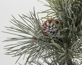 edg enzo de gasperi edg enzo de gasperi pino con pigne corona di natale innevato d 60 cm white green ean 8059824516466