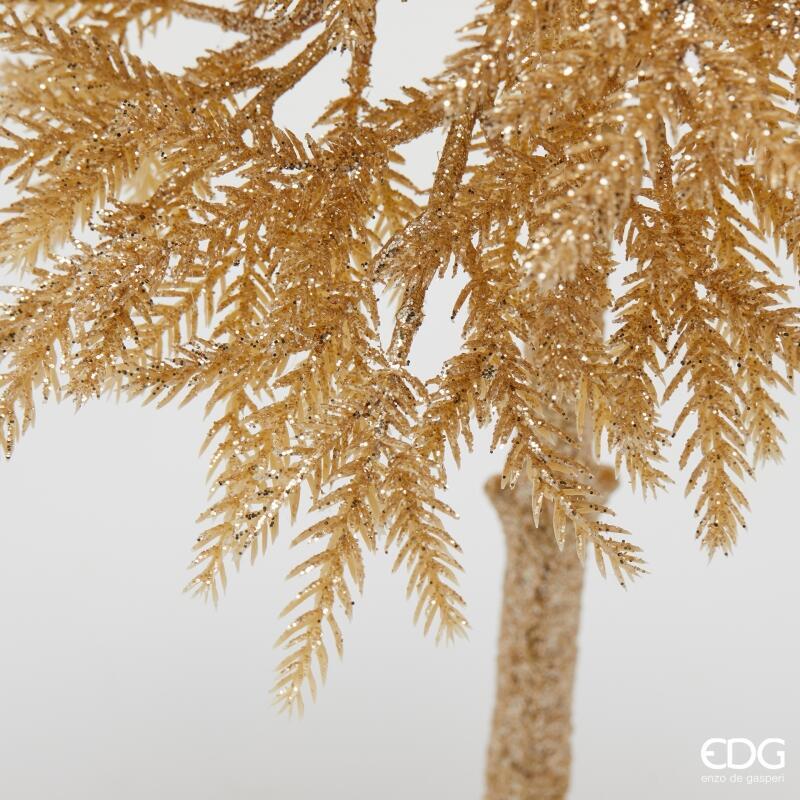 edg enzo de gasperi edg enzo de gasperi pino natale glitter con base h 91 cm gold ean 8059824516527