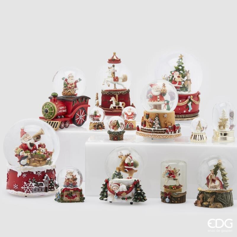 edg enzo de gasperi edg enzo de gasperi sfera acqua aereo merryxmas con led l 15 cm red ean 8059824987716