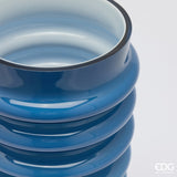 edg enzo de gasperi edg enzo de gasperi vaso dischi svasato vetro h 30 cm d 175 cm blu ean 8059824609397