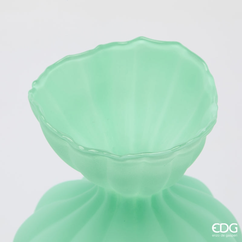 edg enzo de gasperi edg enzo de gasperi vaso flow sinuoso h 305 cm d 195 cm waterproof vetro satinato verde ean 8059824630636