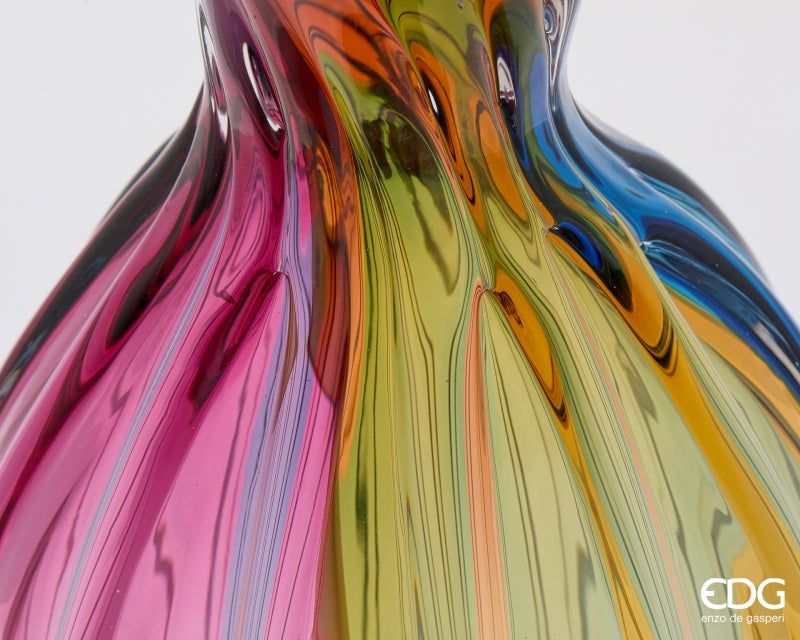 edg enzo de gasperi edg enzo de gasperi vaso rainbow anfora vetro h 49 cm d 24 cm multicolor ean 8059824632326