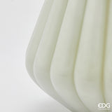 edg enzo de gasperi edg enzo de gasperi vaso righe con bordo h 28 cm d 23 cm waterproof vetro verde chiaro ean 8059824619235