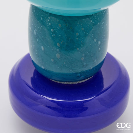 edg enzo de gasperi edg enzo de gasperi vaso strati h 40 cm d 16 cm waterproof vetro mix verde ean 8059824632524