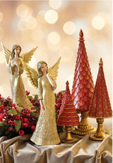 fade fade magic wood albero di natale 12 x 42 cm resina verde ean 8016175589297