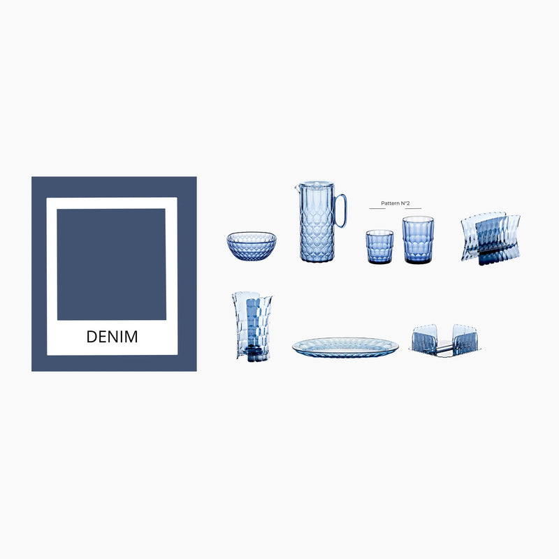 guzzini guzzini bicchiere basso decoro 2 vanity bio based d 85 cm 360 cc blu ean 8008392396239