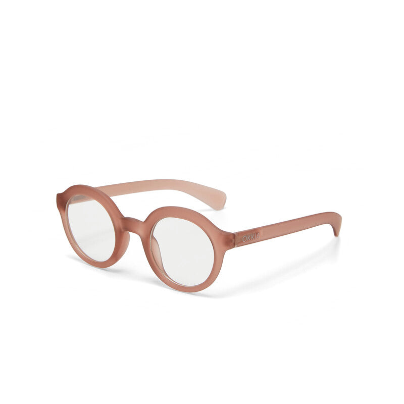 okkia okkia occhiale da lettura mod lauro premontato soft touch trasparent rose diottrie 1 50 ean 8056211370830