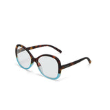 okkia okkia occhiale da lettura mod verona premontato butterfly soft touch spring anti luce blu havana blue diottrie 2 00 ean 8056211374029
