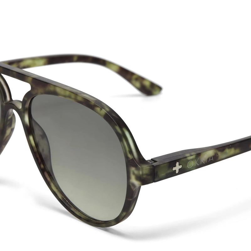 okkia okkia occhiale da sole premontato a forma di goccia mod alessio kale havana ean 8055773193697