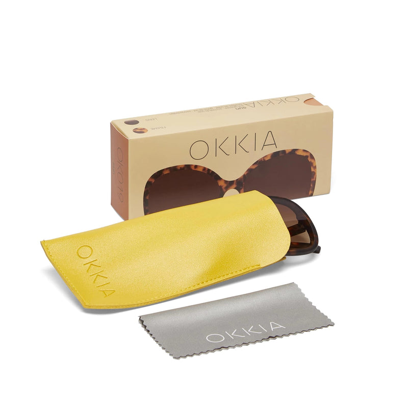 okkia okkia occhiale da sole premontato butterfly mod anna classic havana ean 8055773196513