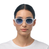 okkia okkia occhiale da sole premontato mod milano soft touch traslucent clear lenti blue ean 8056211375705