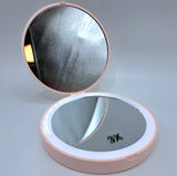 piu forty 40 piu forty 40 specchio richiudibile rotondo portatile con led lady boss rosa ean 8055773198371