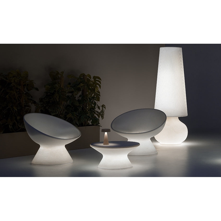 plust plust sgabello fade basso indoor outdoor bianco light
