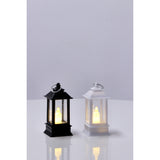 Italienisches Geschenk Italienisches Geschenk Mini-LED-Laterne, weiß, E24, 4 x 4 cm, H 9 cm, dekorative Leuchtlaterne, 1 Stück, EAN 8057586125001