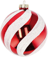 regalo italiano regalo italiano pallina natale d 10 cm vetro ass bianco rosso 1 pz ean 8057586057951