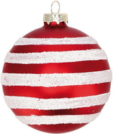 regalo italiano regalo italiano pallina natale d 8 cm vetro ass bianco rosso 1 pz ean 8057586057944