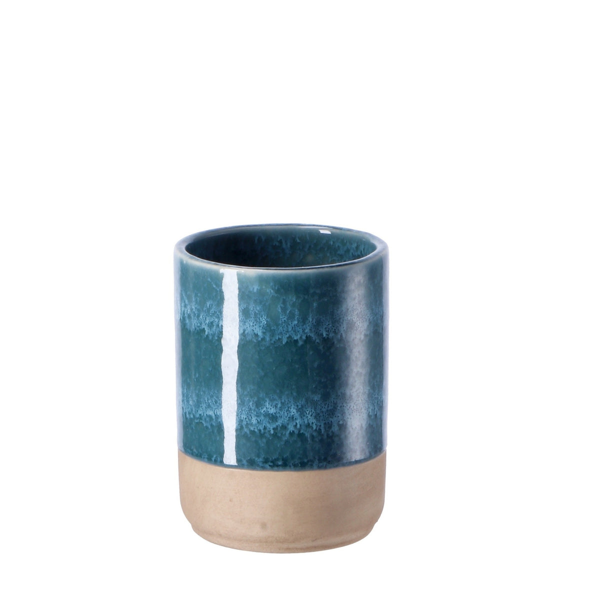 Italienisches Geschenk Italienisches Geschenk Zahnbürstenhalter aus Keramik Durchmesser 8 cm, Höhe 12 cm Moderner Zahnbürstenhalter für das Badezimmer 1 Stück EAN 8057586010017