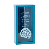 Italienisches Geschenk Italienisches Geschenk Sparbüchse aus MDF und Glas 13 x 8 cm, H 25 cm, dekorative, moderne Sparbüchse, 1 Stück, EAN 8057586123687