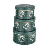 regalo italiano regalo italiano set 3 scatole tonde di natale cartone ass rosso o verde 1 pz ean 8057586117570