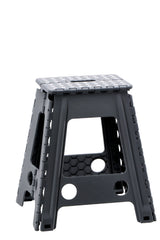 regalo italiano regalo italiano sgabello pieghevole ass h 45 cm 35 x 40 cm plastica nero grigio 1 pz ean 8057586203563