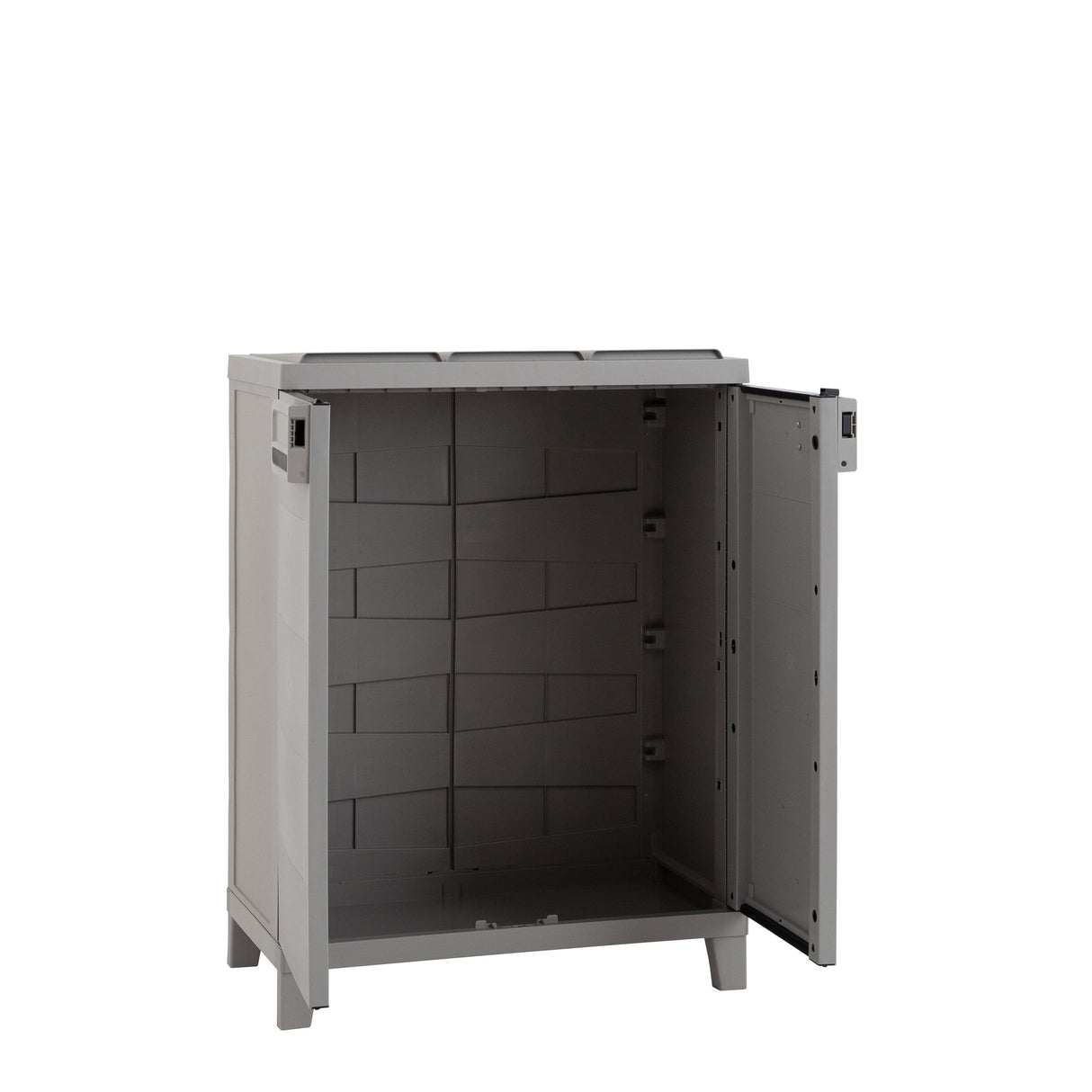 toomax toomax armadio 2 ante second life 66 x 40 cm h 88 cm grigio tortora mobile multiuso in plastica riciclata ean 8009371904551