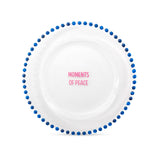 wd lifestyle wd lifestyle set 2 piattini d 195 cm in vetro decorazione moments of peace e sweet and slow rosa blu ean 8055035685021