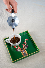 wd lifestyle wd lifestyle vassoio svuota tasche quadrato 20 x 20 cm decoro corna candy cane natale ean 8053300577859