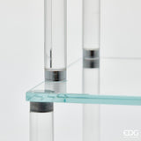 edg enzo de gasperi edg enzo de gasperi alzata decorativa splendor quadrata 3 piani h 38 cm l 30 cm l 30 cm vetro natural ean 8059824514981