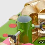 edg enzo de gasperi edg enzo de gasperi base pino furgone di natale h 37 cm l 45 cm l 24 cm green red ean 8059824559333