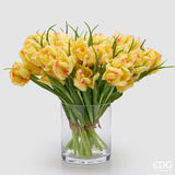 edg enzo de gasperi edg enzo de gasperi bouquete tulipano parrot x3 h 40 cm con bocciolo giallo chiaro ean 8059824612625