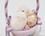 edg enzo de gasperi edg enzo de gasperi decoro cesto di pasqua con pulcini h 35 cm d 17 cm multicolor ean 8059824625847