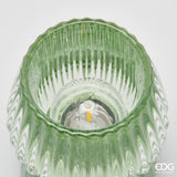 edg enzo de gasperi edg enzo de gasperi lampada da tavolo biforma a righe led h 13 cm d 9 cm ip20 verde ean 8059824630391