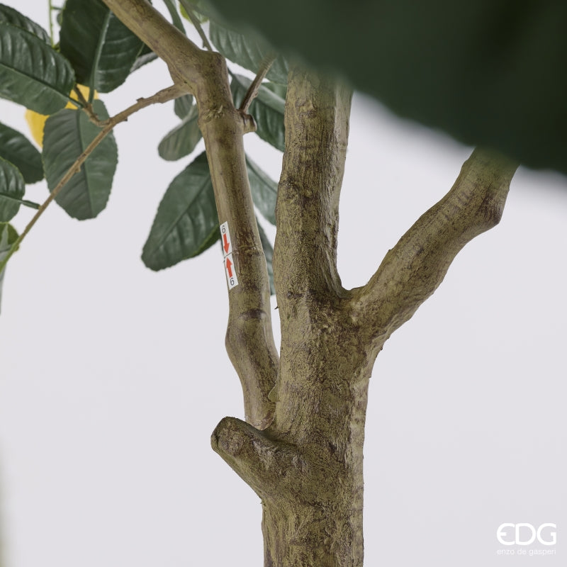 edg enzo de gasperi edg enzo de gasperi limone anti uv x31 con vaso pianta artificiale h 270 cm verde giallo ean 8059824655431