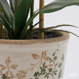 edg enzo de gasperi edg enzo de gasperi orchidea phalaenopsis x3 con bocciolo e vaso pianta artificiale h 65 cm verde ean 8059824669896