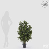 edg enzo de gasperi edg enzo de gasperi pianta artificiale agrifoglio h 125 cm con vaso anti uv verde per interno ed esterno