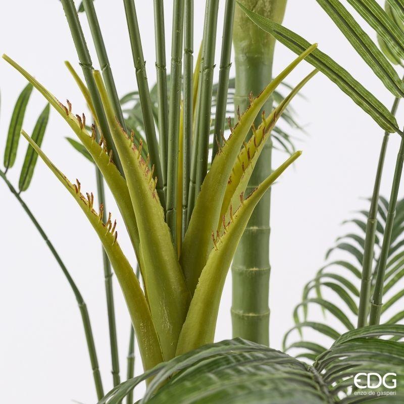 edg enzo de gasperi edg enzo de gasperi pianta artificiale palma areca vogue con vaso h270 cm pianta decorativa realistica design moderno ean 8059824655011