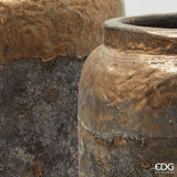 edg enzo de gasperi edg enzo de gasperi set 2 pz vaso saigon rotondo h 63 cm h 58 cm ceramica waterproof copper ean 8059824494382