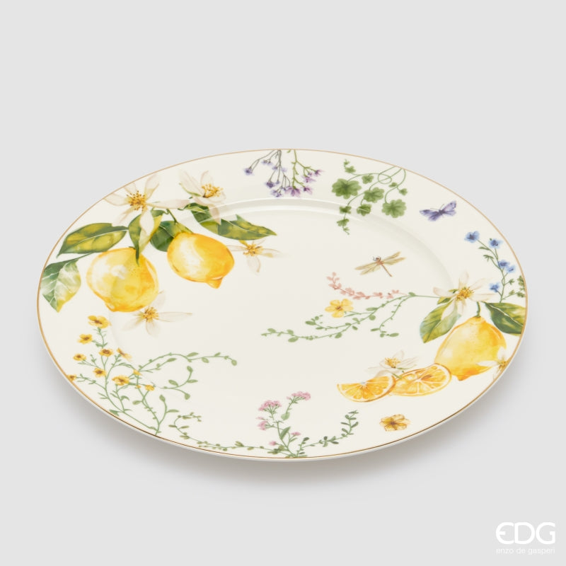 edg enzo de gasperi edg enzo de gasperi „Limoni“ – tiefe Teller, Obstteller, Schalen, 24-teilig, weiß-gelb, EAN 8059824654625