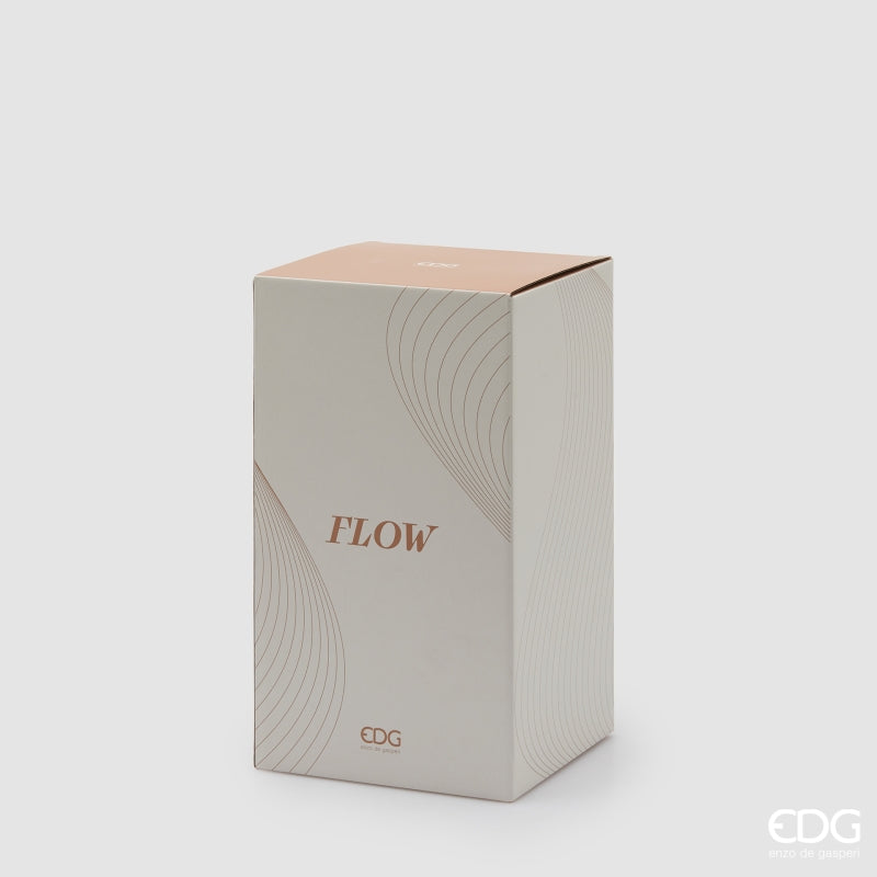 edg enzo de gasperi edg enzo de gasperi vaso flow sinuoso h 30 cm d 195 cm waterproof vetro marrone chiaro ean 8059824597021