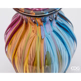 edg enzo de gasperi edg enzo de gasperi vaso rainbow anfora vetro h 37 cm d 19 cm multicolor ean 8059824632302